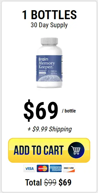 Brain Memory Keeper one bottle