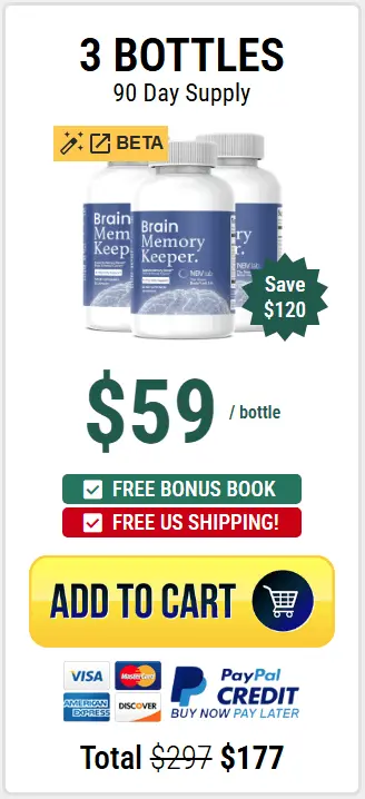 Brain Memory Keeper three bottles order